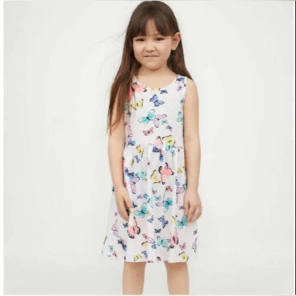 H&M Kids White‎ Butterfly Dress